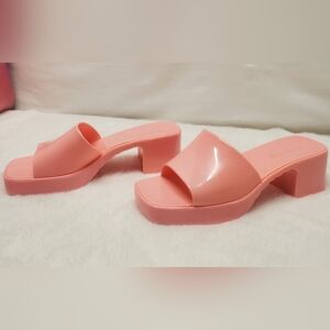 New Y2k Barbie Style Stylish Pink Women's Slide Sandals